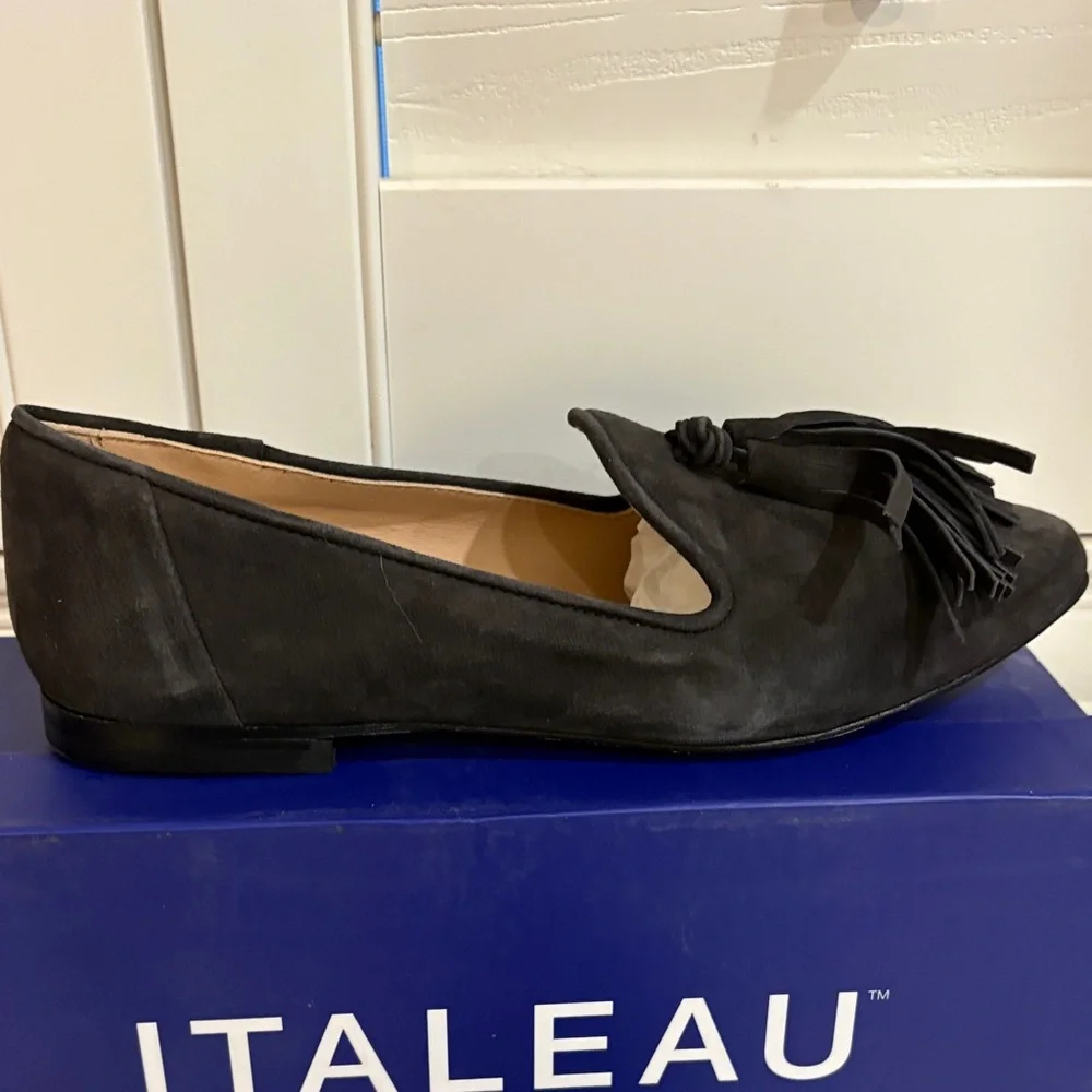 Italeau Women's Iron Suede Loafers - Picture 9 of 16